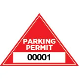 Parking Permit Window Decal Triangle